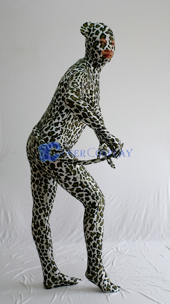 Sexy Leopard Zentai Costume For Halloween